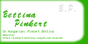 bettina pinkert business card